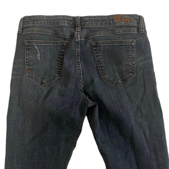 Kut From The Kloth Size 10 Ankle Straight Leg Jeans Stretch Cuffed Cute Modern - Picture 4 of 6